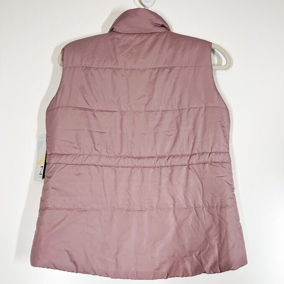 Z By Zella Girl Quilted Puffer Vest Kids Full Zip Mock Neck Jacket Large NWT - Picture 2 of 10